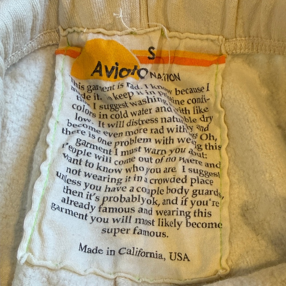 NWOT Aviator Nation Cream and Orange Faded Heart Set - Picture 5 of 5